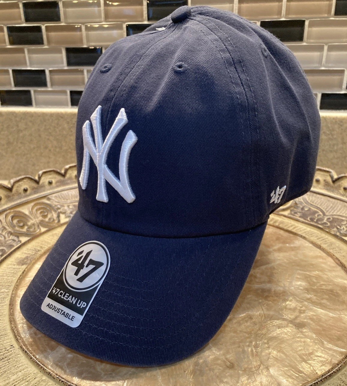 ’47 Brand New York Yankees Clean Up Hat Navy One Size Adjustable NWT