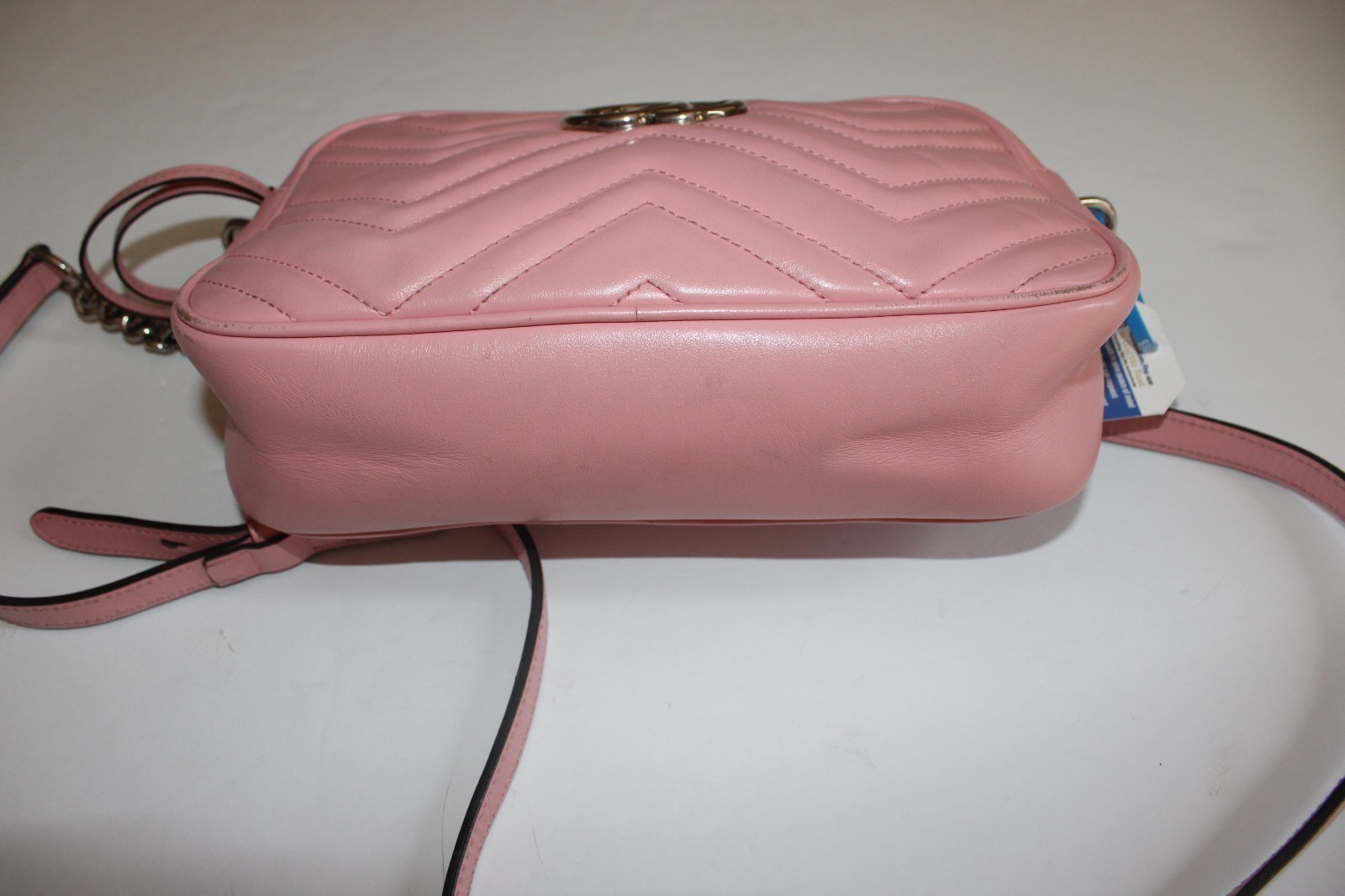 Gucci GG Marmont Shoulder Bag Matelasse Pink Leather Small Handbag