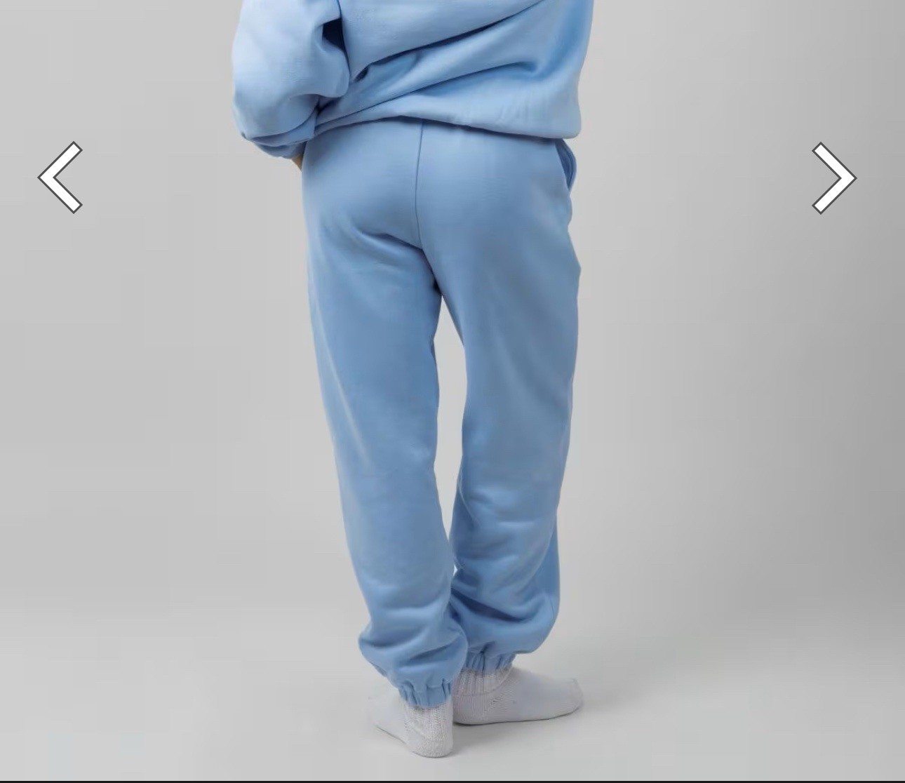 Comfrt Women’s Blue Fleece Jogger Pants Pull On Pockets Relaxed Fit Size S