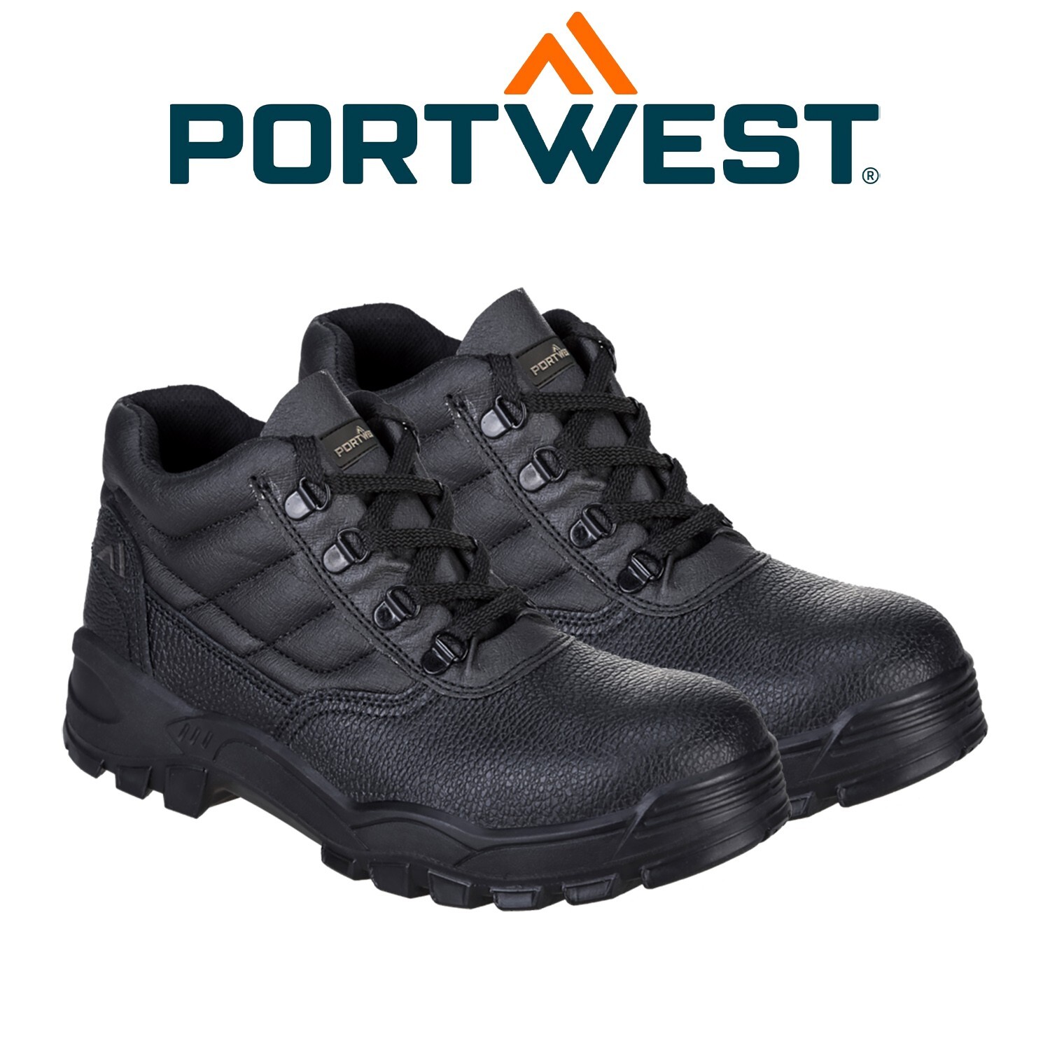 Portwest Steelite Protector Boots Safety Work Steel Toe Cap Leather Shoes Black
