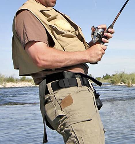 Heavy-Duty Mens Tactical Belt Adjustable Stretch Nylon with Quick-Release Buckle