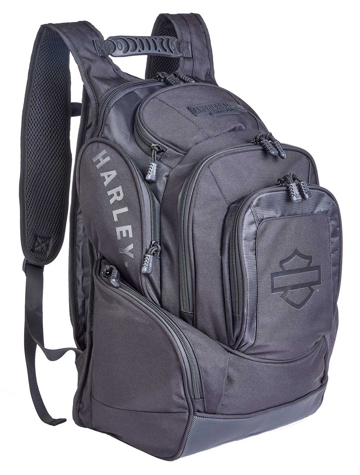 Harley-Davidson Rubber Bar & Shield Legend Rugged Polyester Backpack – Black