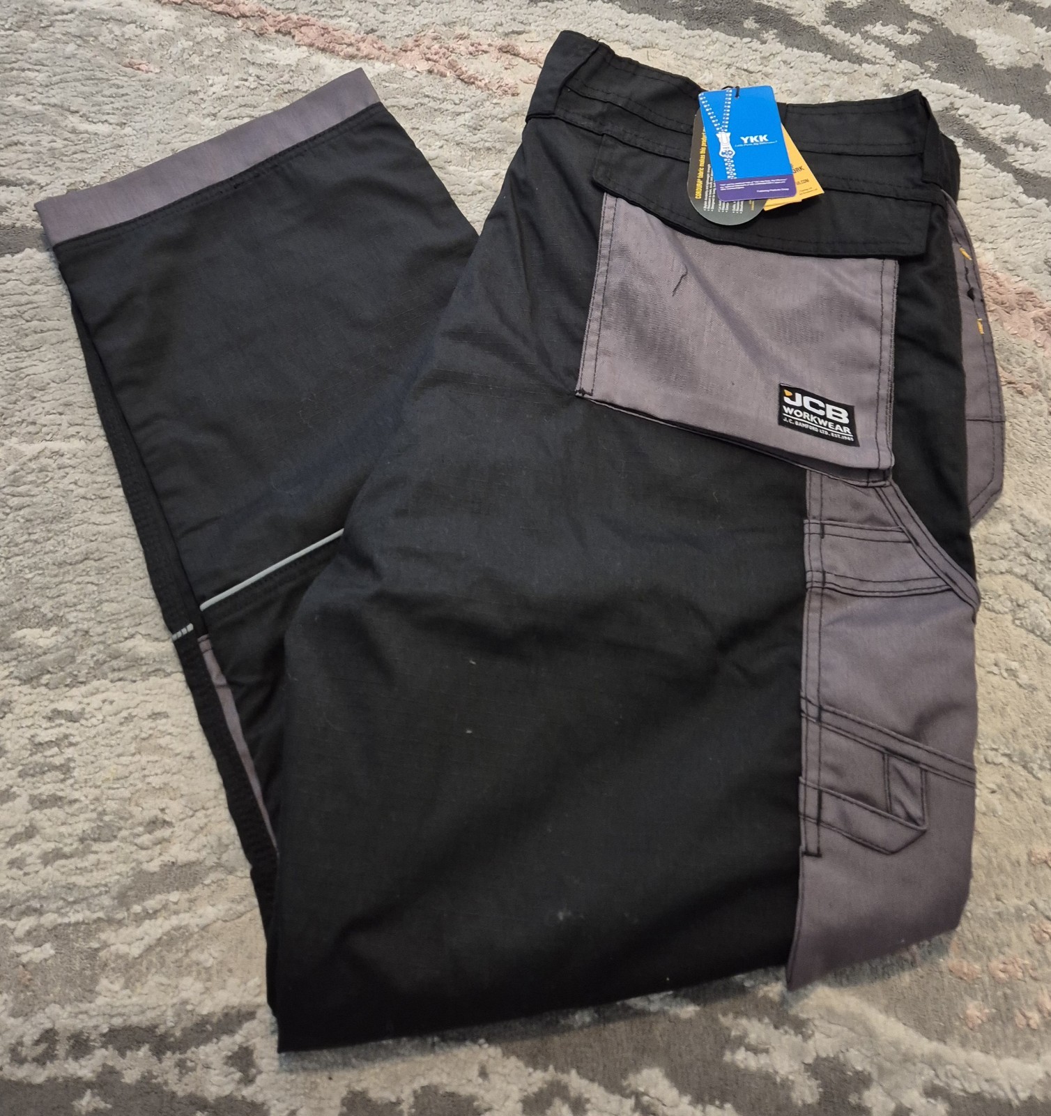 JCB holster Rip Stop Work Wear Multi Pockets Trousers Trade Pants Cargo