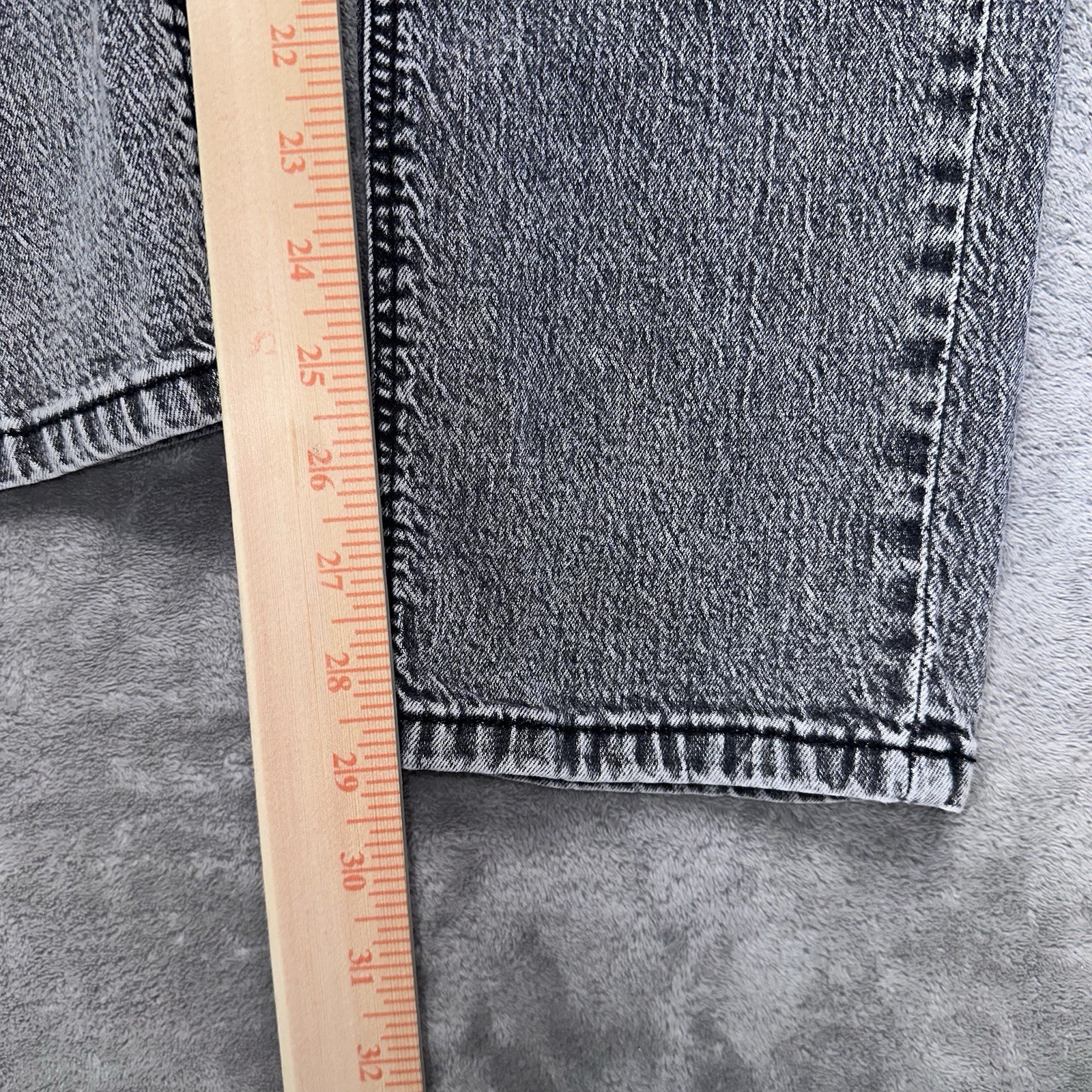 Levi’s 541 Black Acid Wash Athletic Fit Taper Denim Jeans Men’s Size 30Wx29L