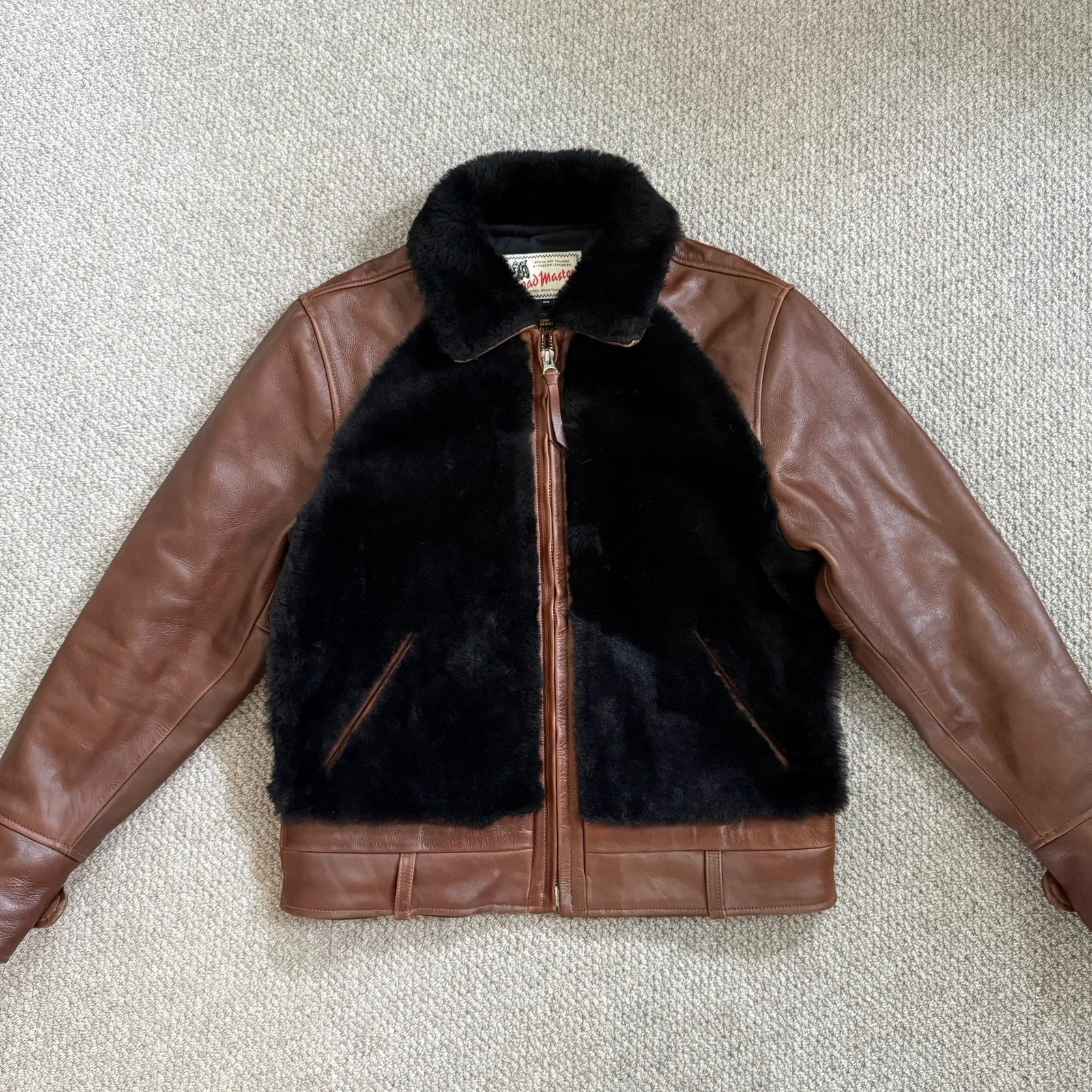 Men’s Inspired By Five Star Genuine Leather Grizzly jacket Brown Black Coat