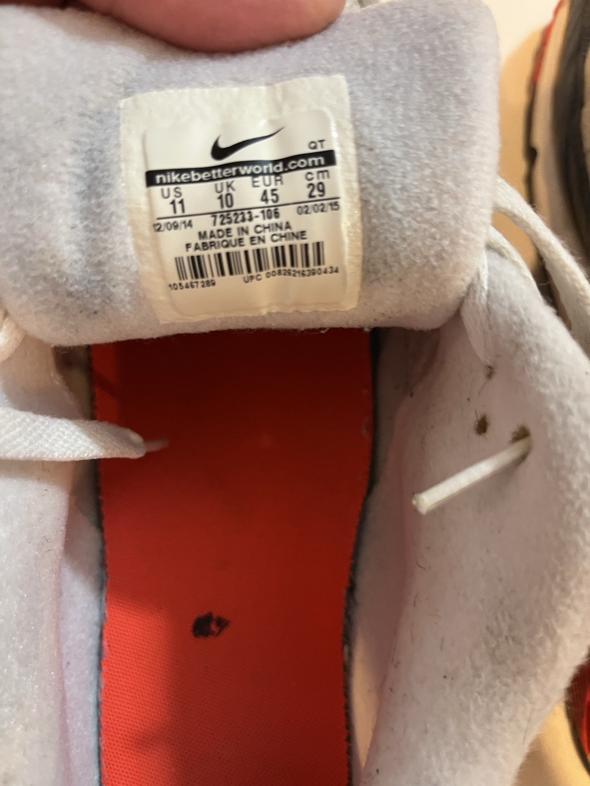 Air Max 90 725233‑106 Size 11 • 2014 Pair • Used • No Box