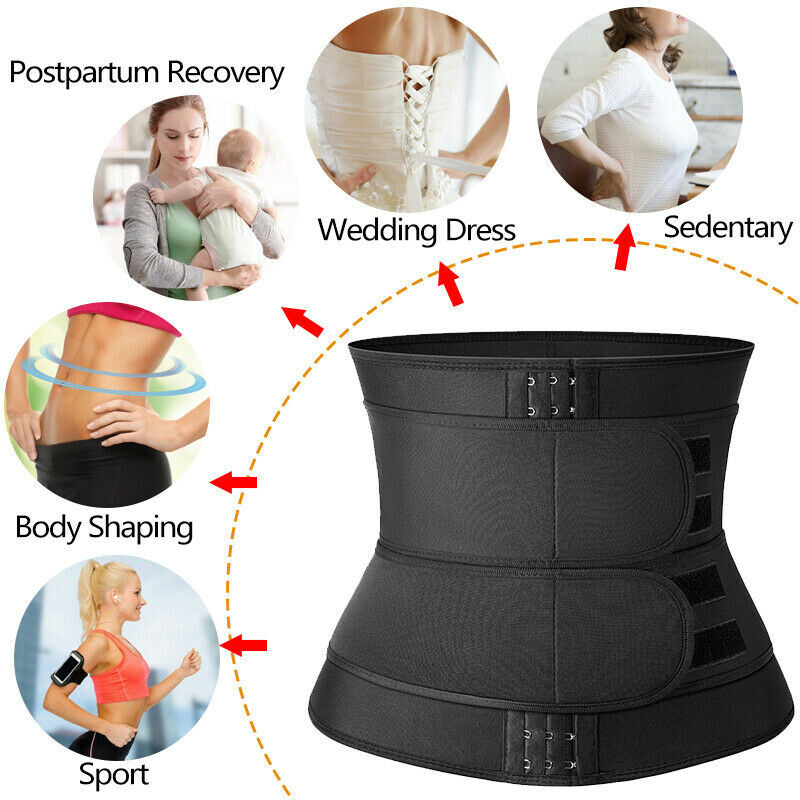 Abdominal Binder, Hot Abs Brace Exercise Belt Work Out Hernia Support Belt Band