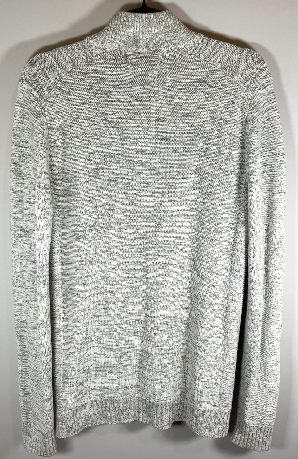 GUESS Los Angeles Zip Front Knit Sweater Jacket Gray Cotton Blend Women’s M