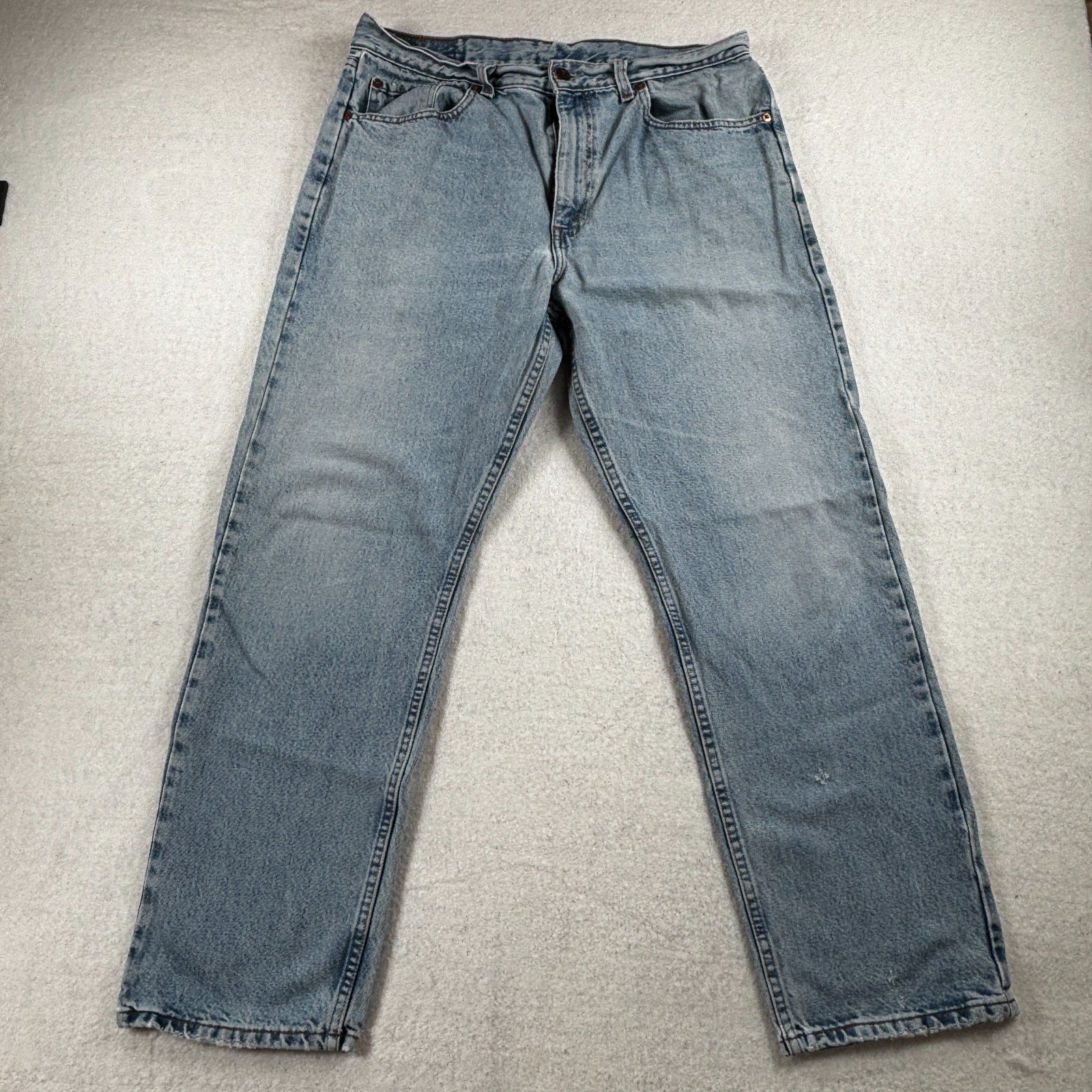 Levi’s 615 Straight Leg Jeans Light Blue Wash Vintage Orange Tab W36 L30 W34 act