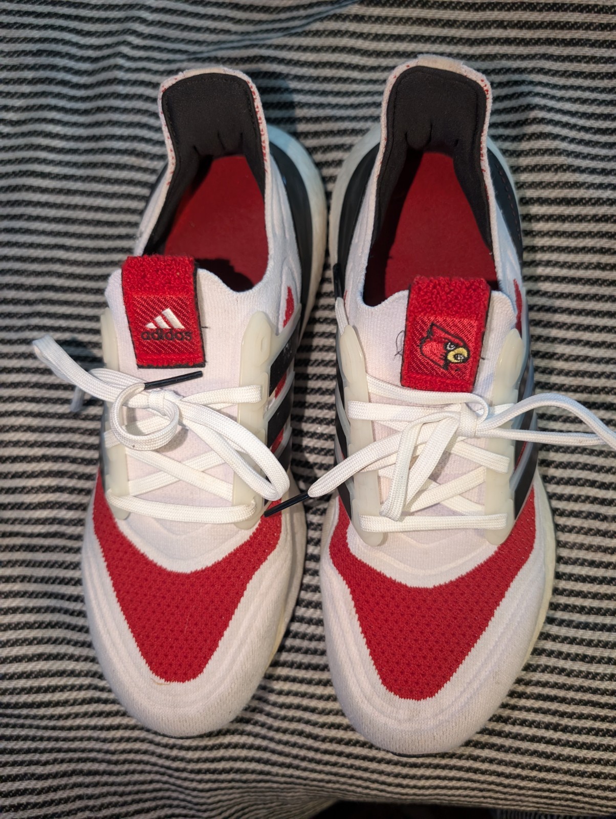 Adidas Ultraboost 21 Cardinal Shoes Sneakers Men’s Sz 9 Red White
