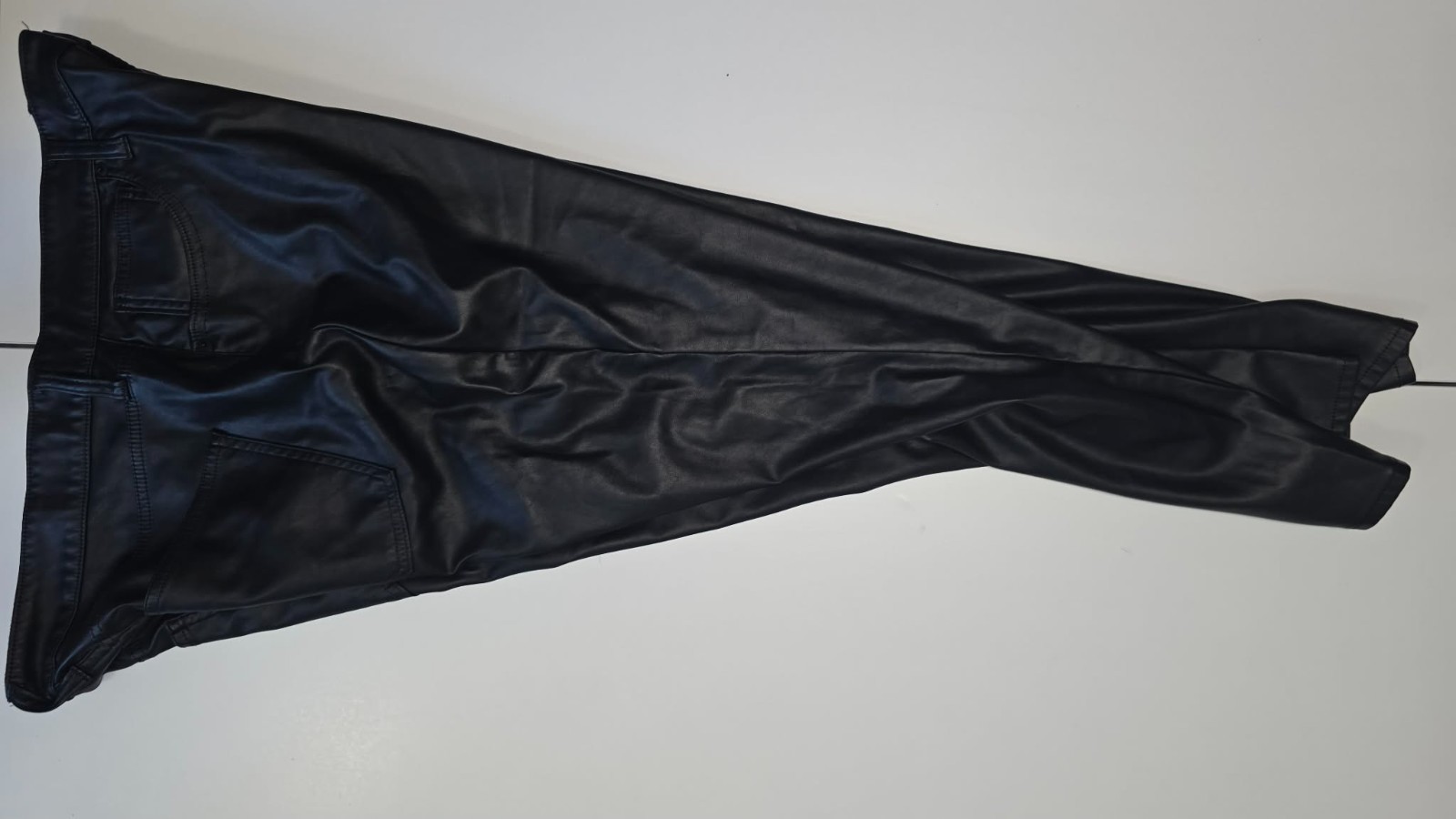 GAP Denim – Black High Rise Vegan Leather Vintage Slim Pants