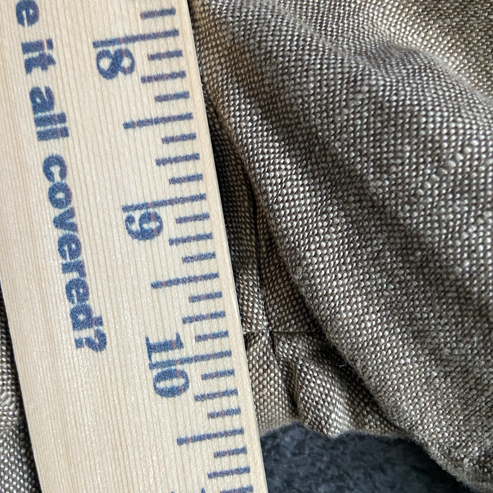 GAP | Men’s Slim Brown Chino Pants Straight Leg Linen Blend Trouser | Size W29