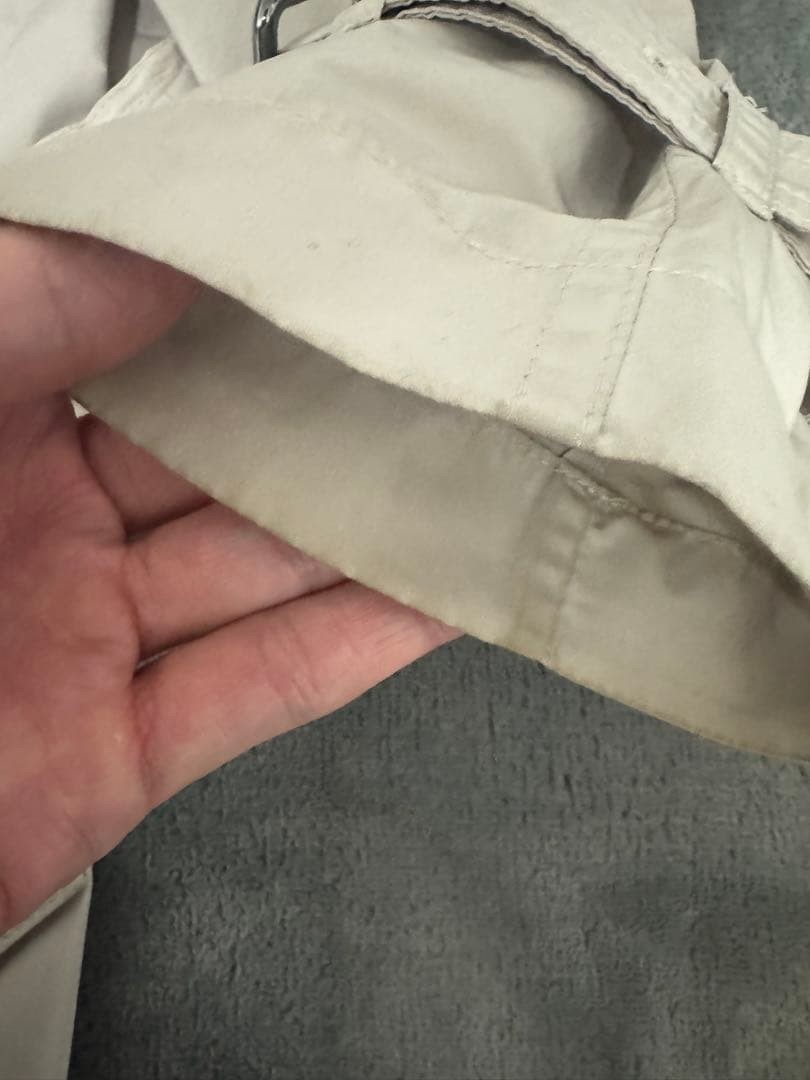 BURBERRY LONDON Beige Trench Coat Made of Nylon