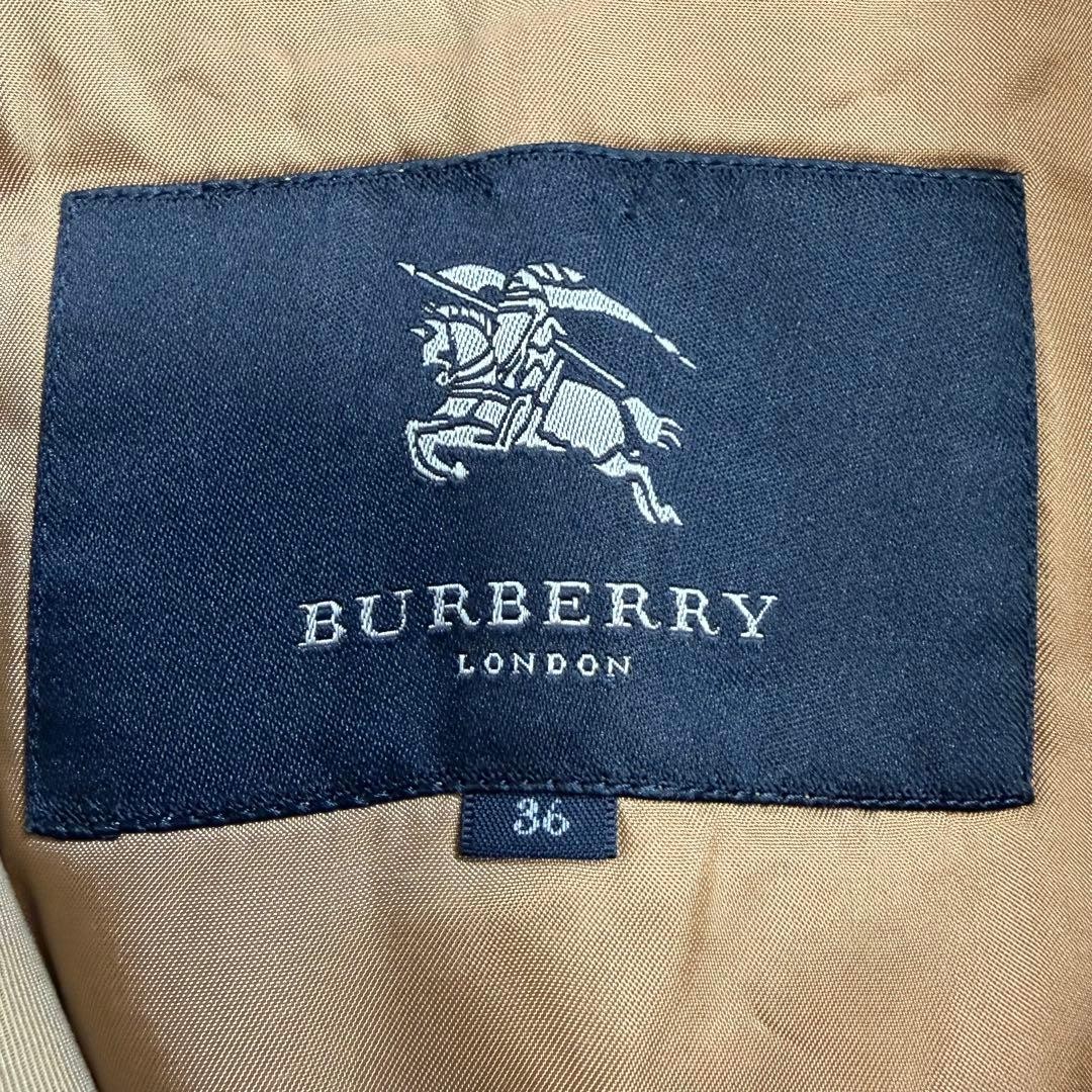 Burberry London single trench coat Nova check honey beige 36