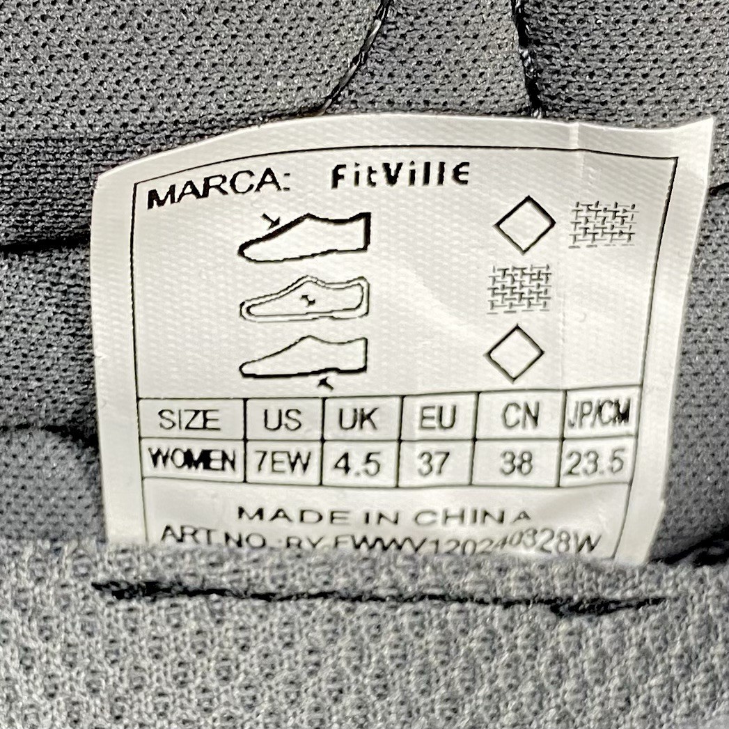 FitVille Women’s Extra Wide Diabetic Shoes Adjustable Casual Mary Jane 7EW