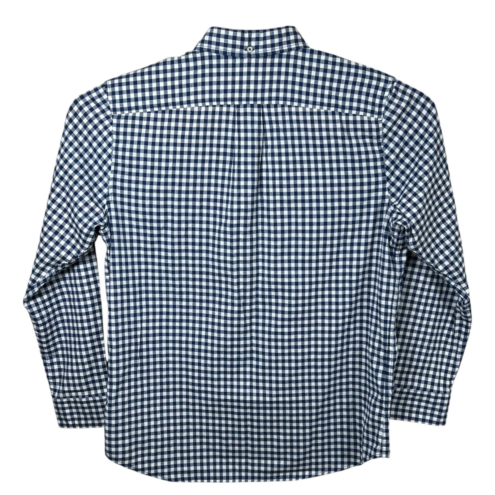 Chubbies Mens M Blue Gingham Check Friday Long Sleeve Button Down Flannel Shirt