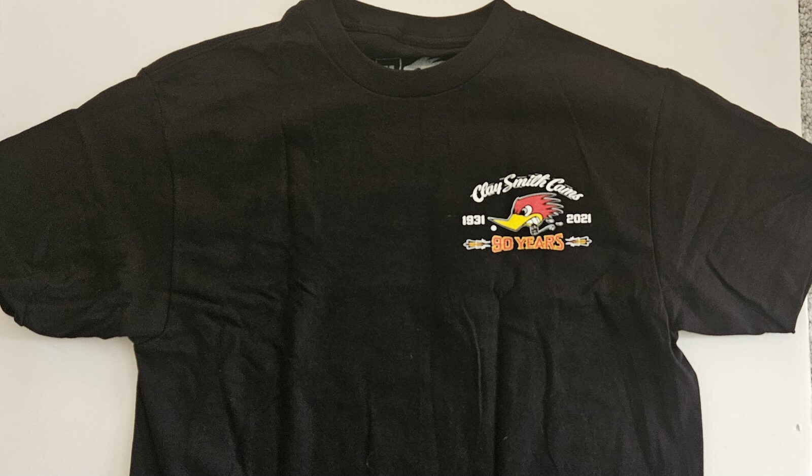 Mr. Horsepower Clay Smith Cams 90th Year (M90) T-SHIRT 100% Cotton Street Rod