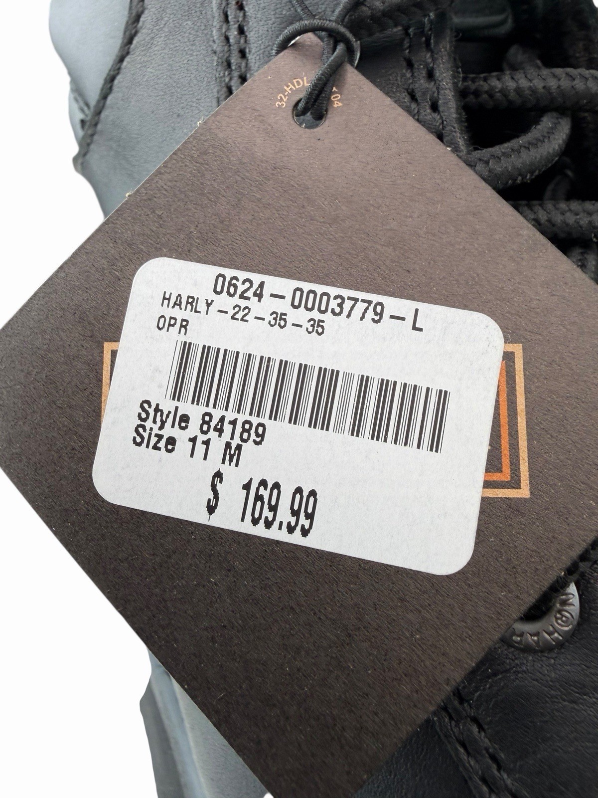 Harley Davidson Maddy 6-Inch Lace Up Black Boots Zipper D84189 Womens 11 M Black