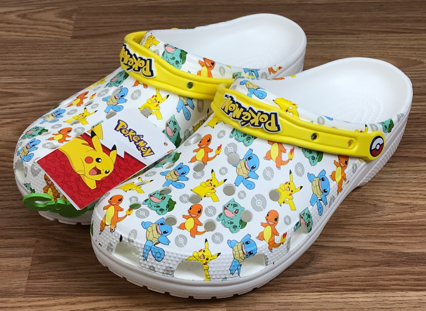 Crocs x Pokemon 2 Classic Clog Men’s 10 Pikachu Squirtle Charmander – NEW
