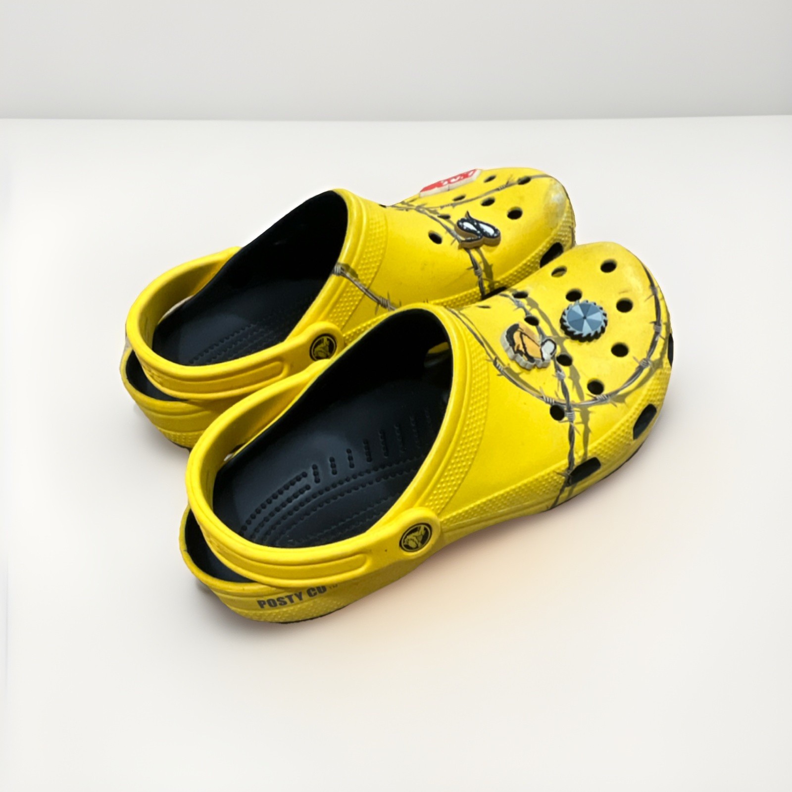 Crocs Dimitri Clogs Post Malone Barbed Wire Limited Edition Used 9M/11W