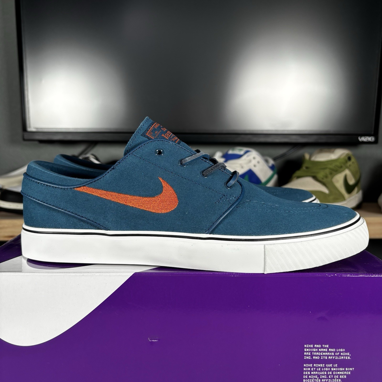 Size 9.5 – Nike Zoom Stefan Janoski OG+ SB Blue Force Campfire Orange