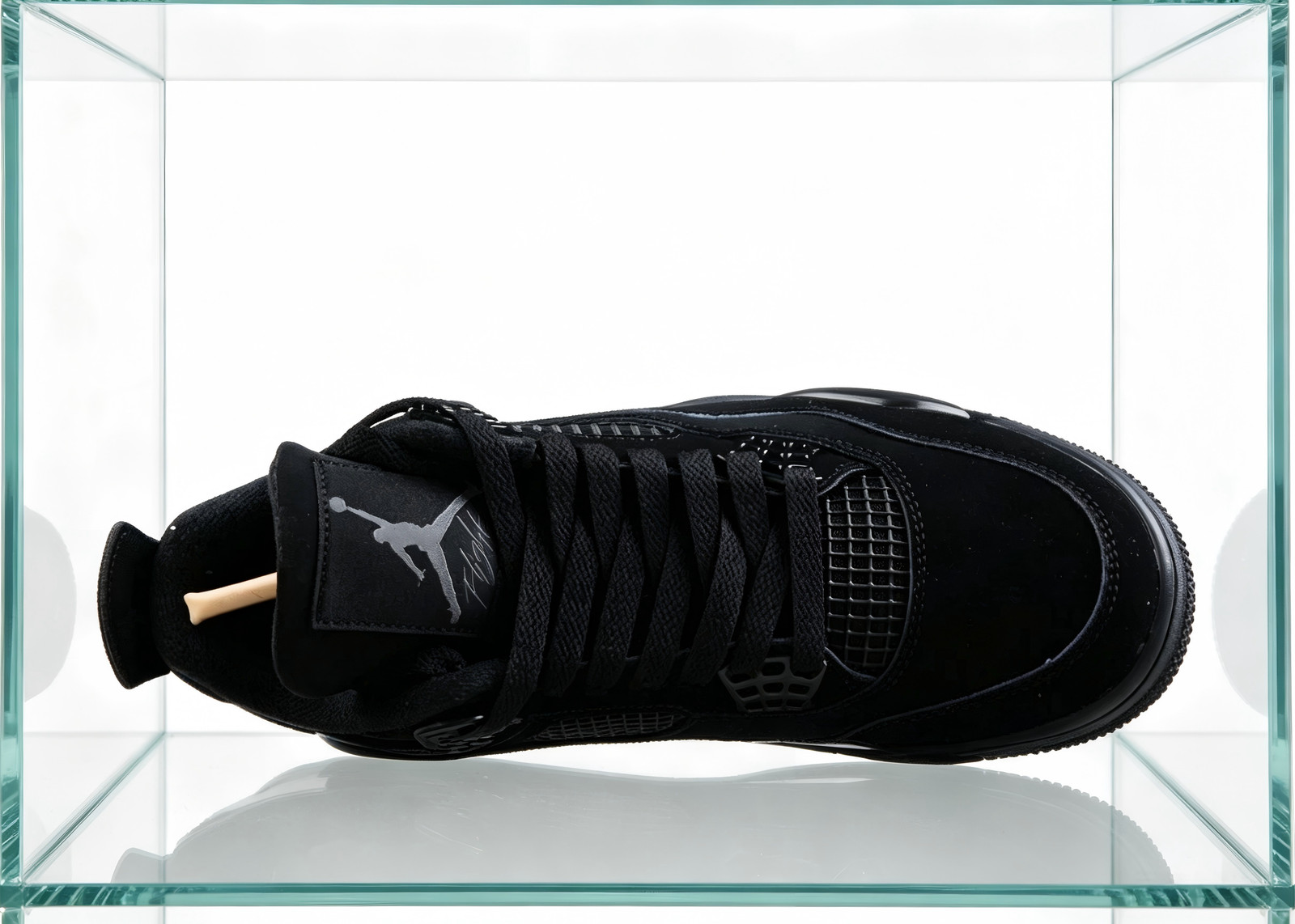Jordan 4 “Black Cat”Retro Men’s Black Basketball Shoes Mid-Top