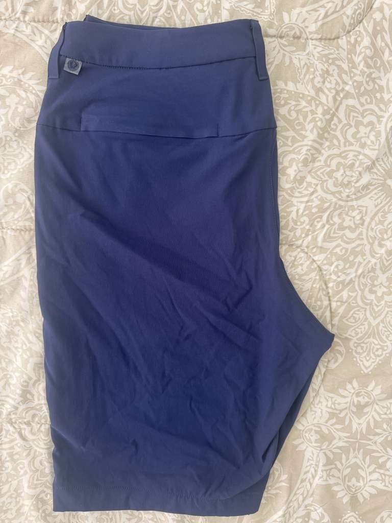 Lululemon Commission Golf Short (Style LM7AW2S) 32 Navy Blue Chino 9″ Inse