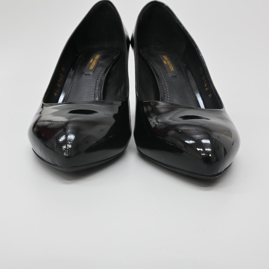 Louis Vuitton Patent Leather Padlock Pumps EU 35 US 5 Heel 7.1-10cm 061528d
