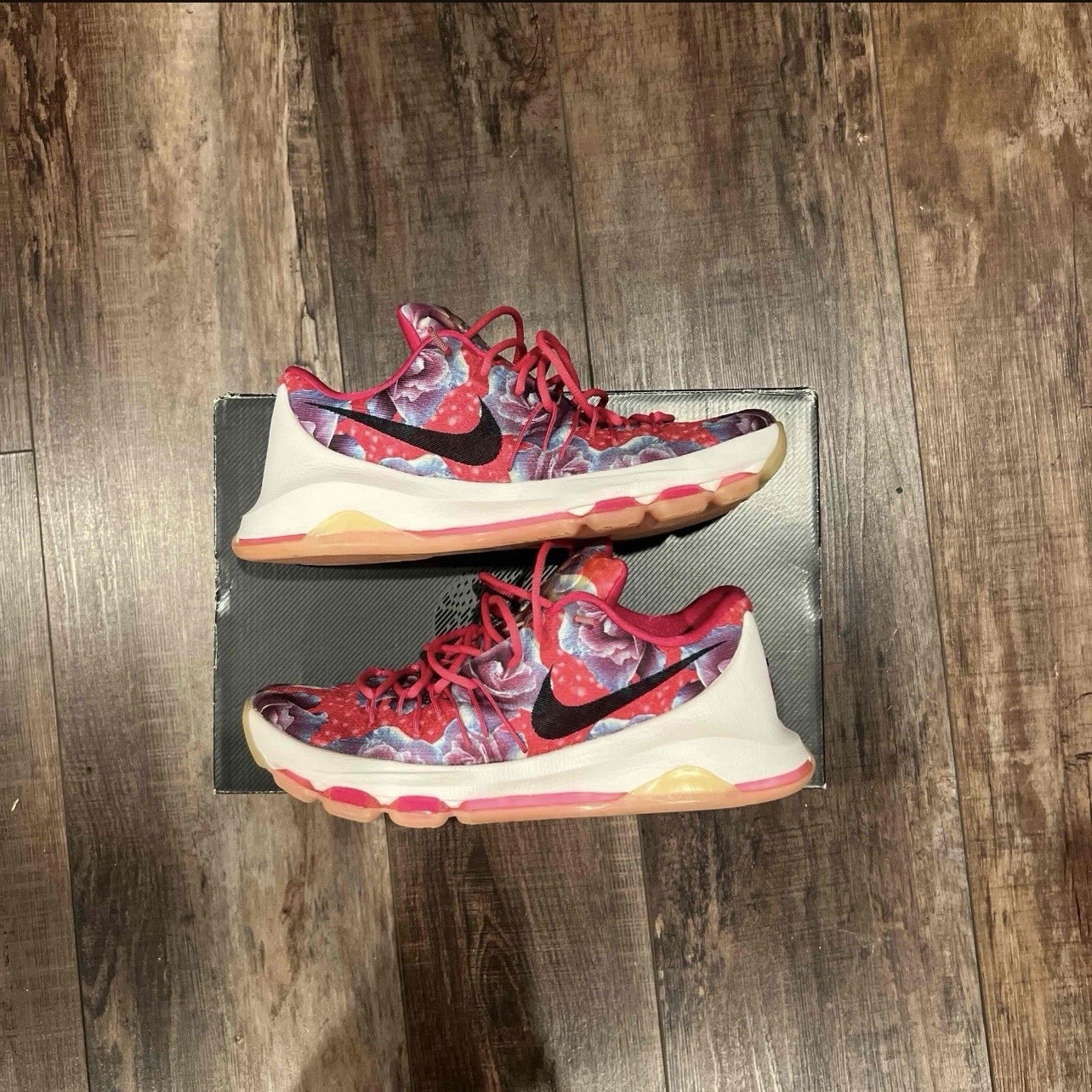 Nike KD 8 Aunt Pearl Sneakers Size 10 819148-603