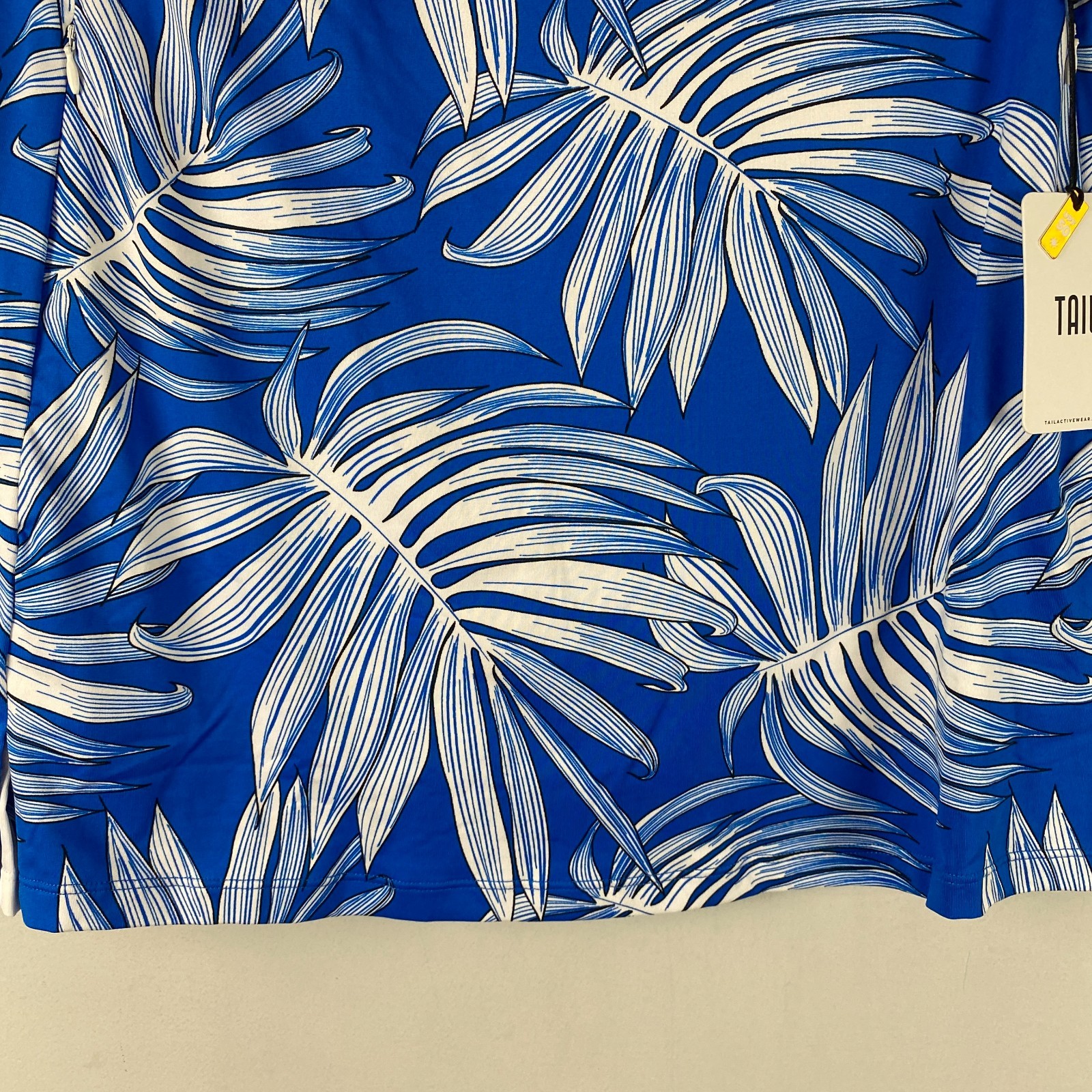 Tail Skort Size XL Blue Tropical Pull On Pockets Golf UPF 50+