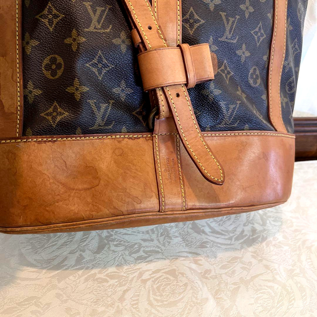Rare LOUIS VUITTON Randonee Monogram Shoulder Bag M42244 Vintage 12.6in Auth