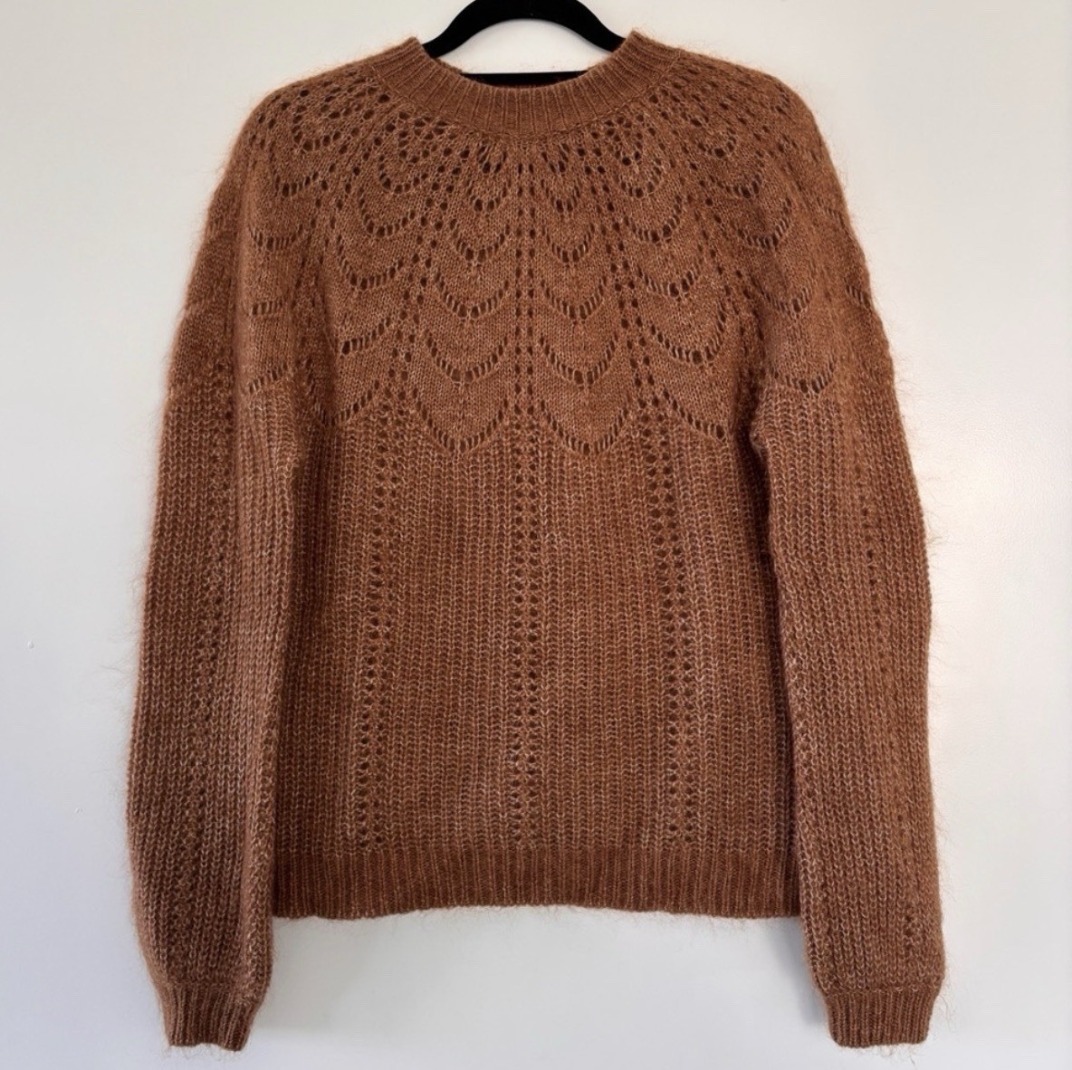 Sezane Pauline Brown Sweater Size S