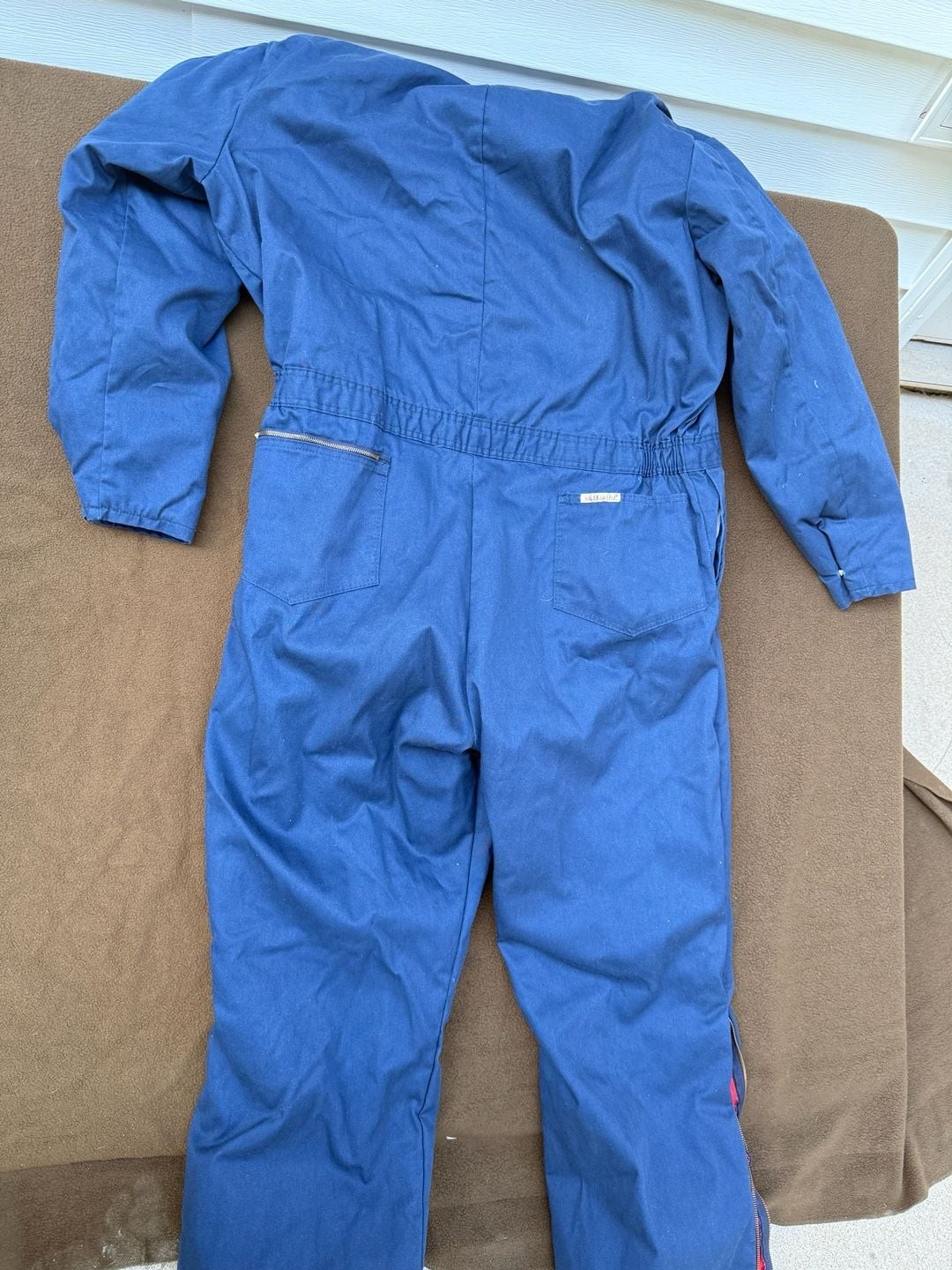 Vintage Walls Blizzard-Pruf Insulated Coveralls 2XL Tall Blue Quilted Lined