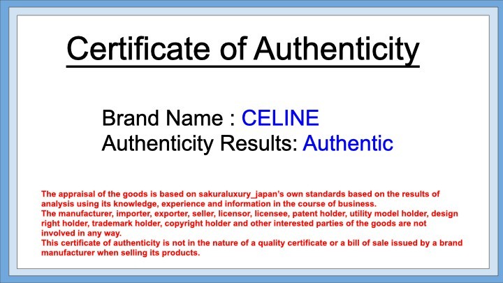 Celine Vanity bag Macadam PVC Leather Pouch Authentic