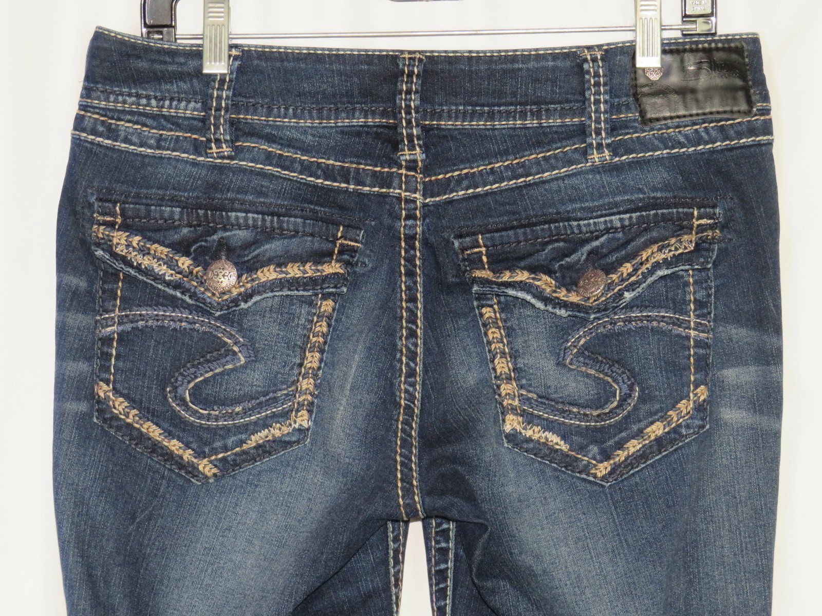 Silver SUKI Slim Boot Cut FLUD Denim Flap Pocket Stretch Jeans Women’s 31