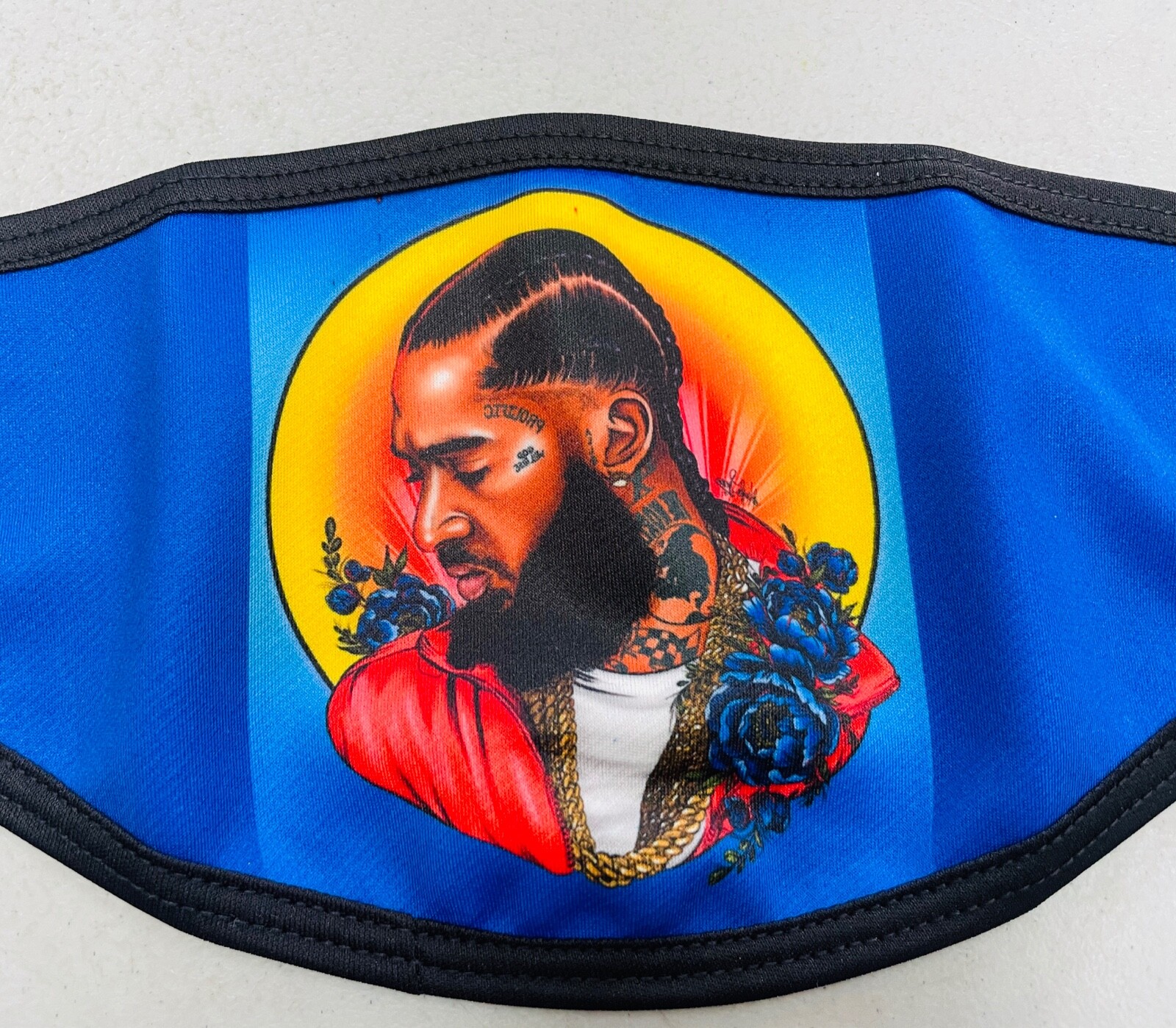 Nipsey Hussle Remembered Printed Face Mask, Free Shipping and Returns USA Seller