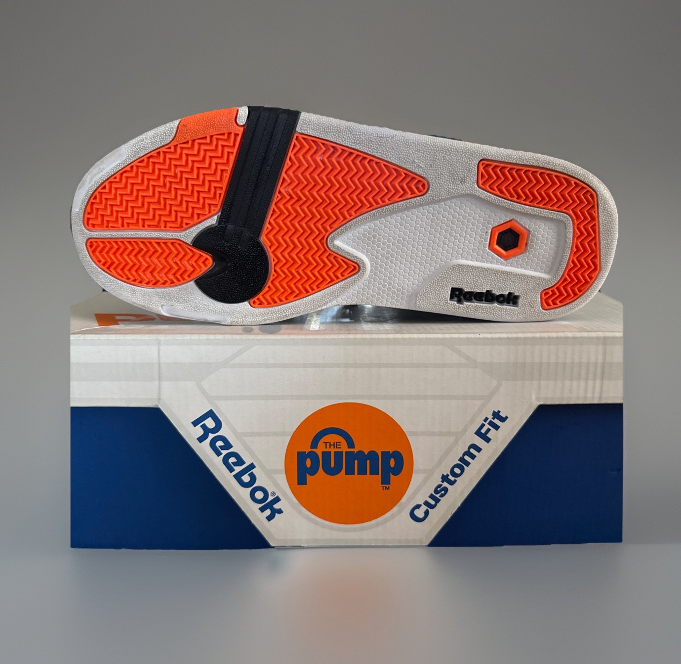 Vintage Reebok Pump Omni Zone II Black/White Mens Size 8 With Original Box
