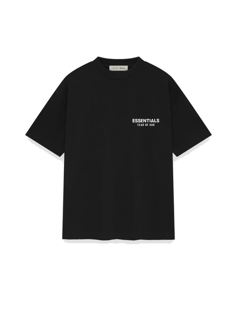Fear of God Essentials Classic Tee ‘Jet Black’ S Size Oversized T-Shirt SS25