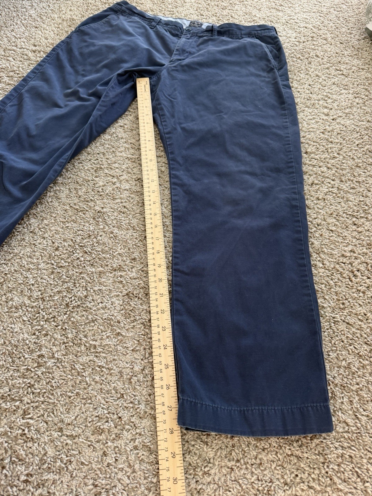 J.Crew The Sutton Navy Summerweight Chino Pants 36×28 Smart Casual Preppy