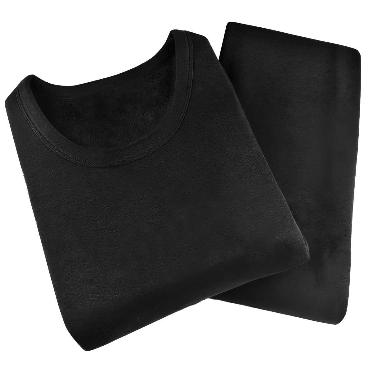 Mens Winter Ultra-Soft Fleece Lined Thermal Top & Bottom Long John Underwear Set