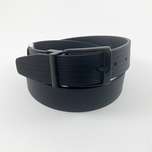 NIKE MENS CARBON FIBER TEXTURE REVERSIBLE BELT BLK/BLK SIZE: S (FIT W30-32) 1399