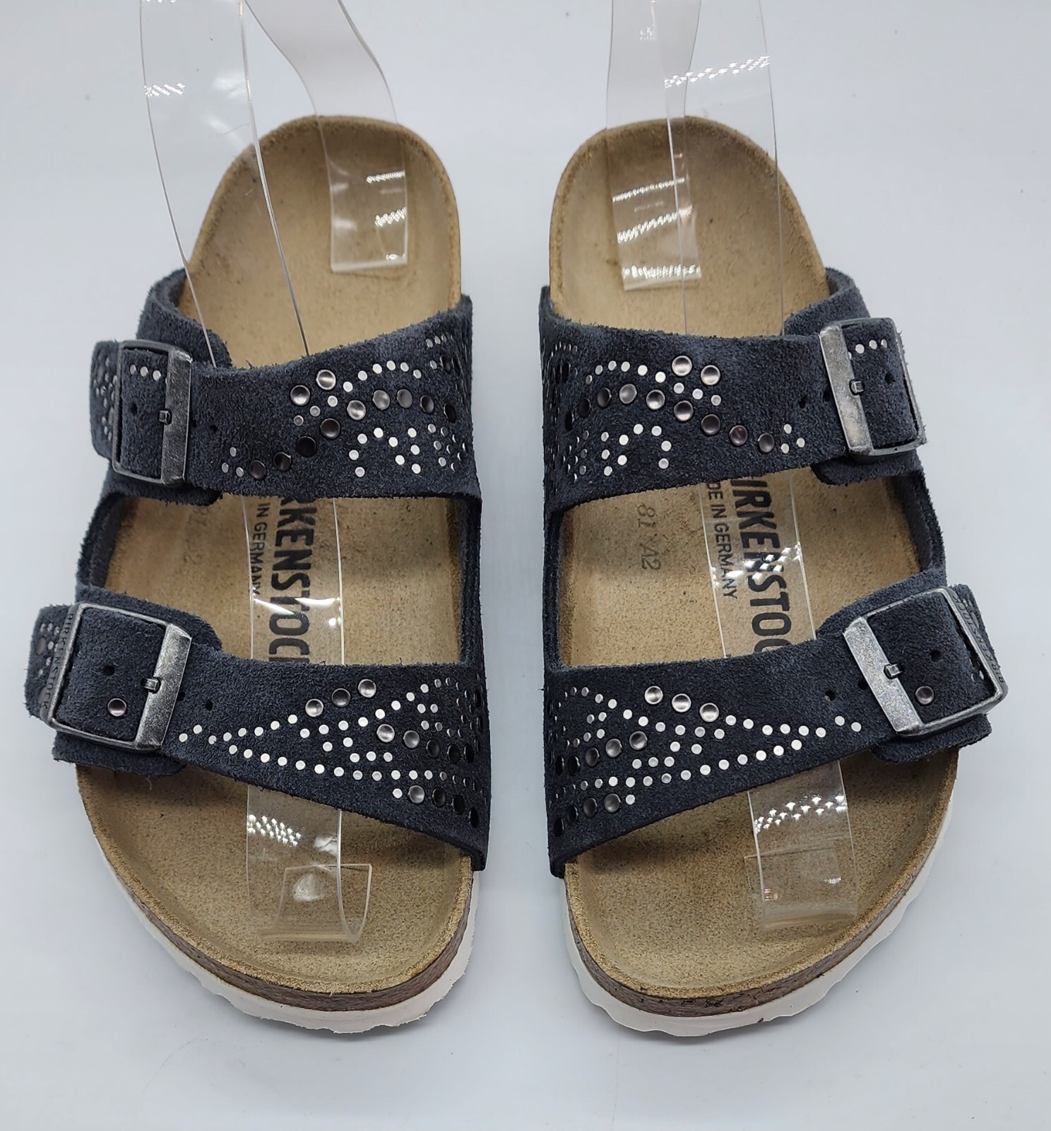 Birkenstock INJECTED RIVETS ARIZONA Injected Gunmetal 35R BNIB 1012792 #940