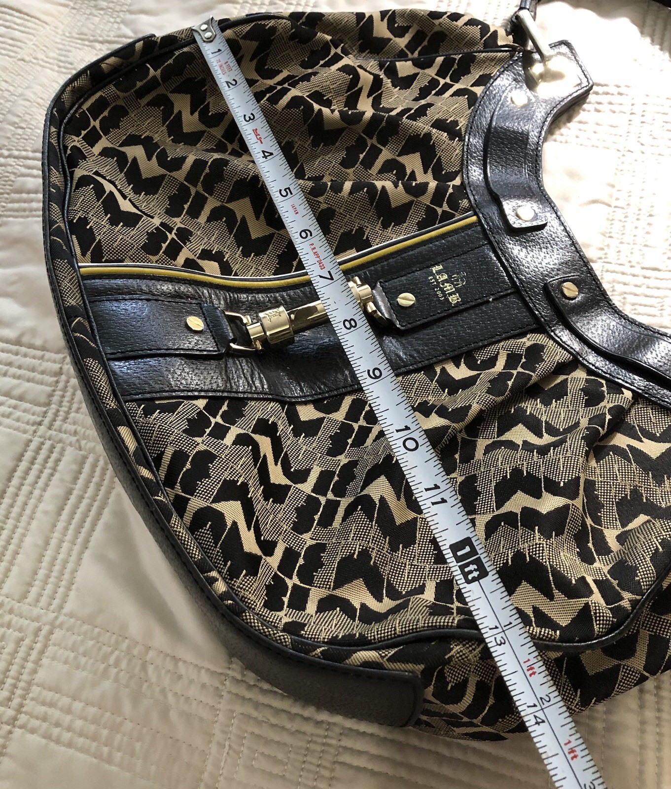 l.a.m.b. Handbag Brown And Black Pattern