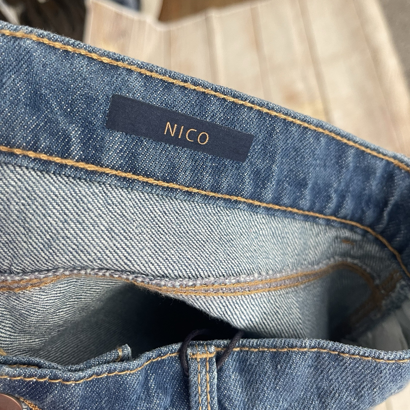 NWT VANDERBILT Nico High Rise Straight Leg Jeans Size 32/14 100%Cotton