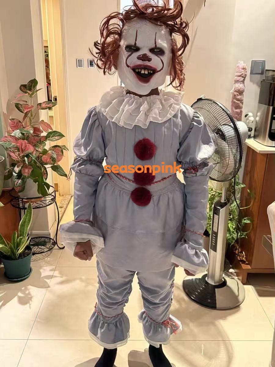 Chapter Stephen King Clown Unisex Costume Cosplay Pennywise Multicolor Halloween
