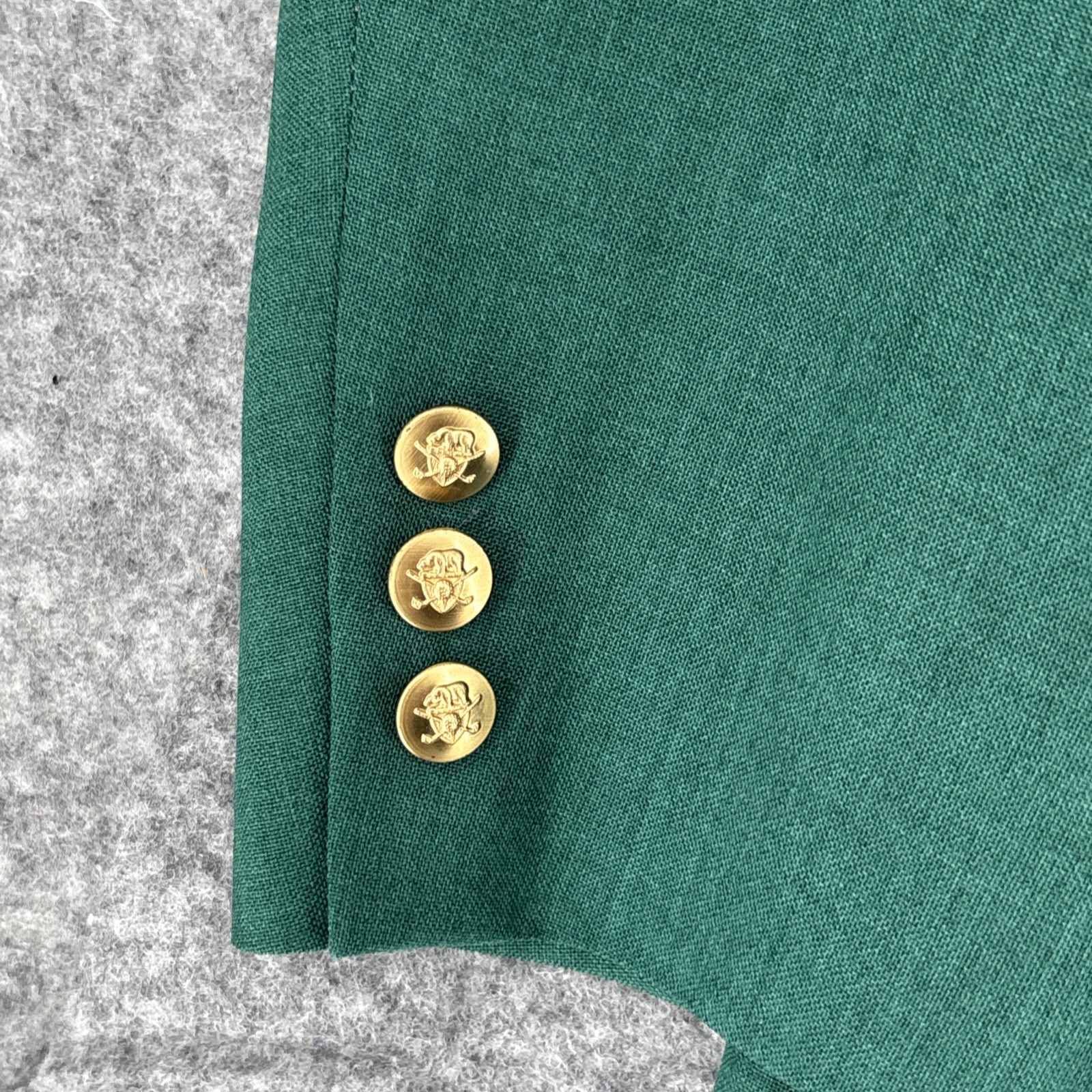 Jack Nicklaus Blazer 42 L Master Replica Green Gold Golf Buttons Sport Coat
