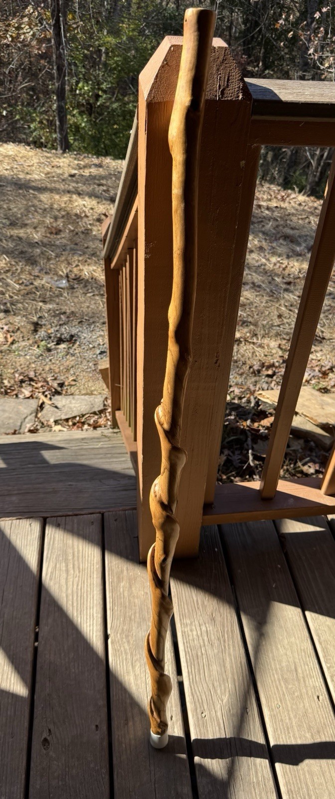 Vintage Handmade TWISTED Walking/Hiking Stick 45 Inches Tall Smoky Mountains