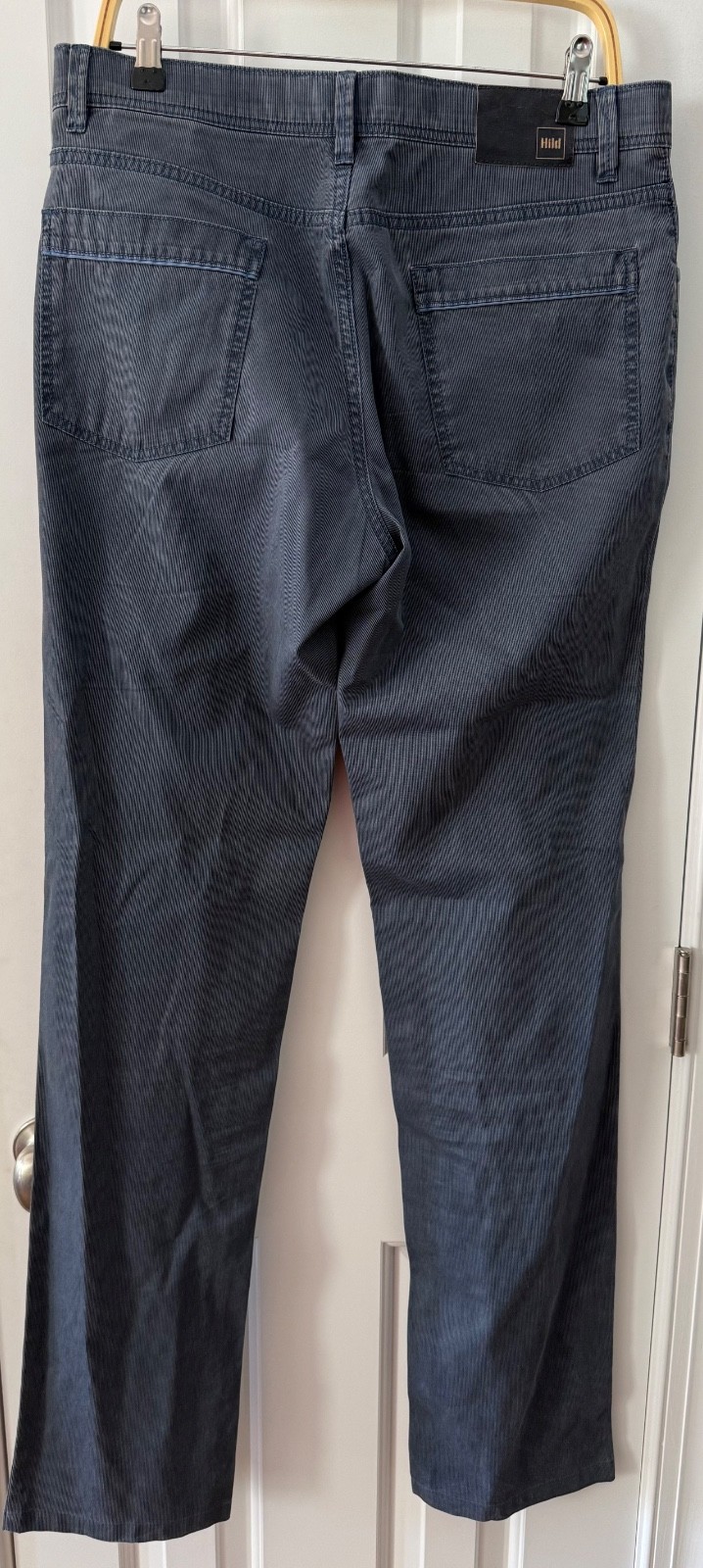 Hiltl European German Engineered Straight Leg Pants Trousers, Men’s 34 x 36