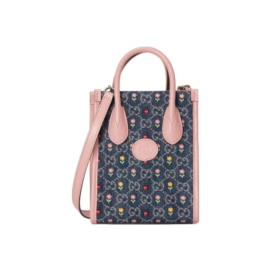 GUCCI Vintage Logo Tote Bag Shopping Bag Mini Women’s 6.2×2.7×7.8 in