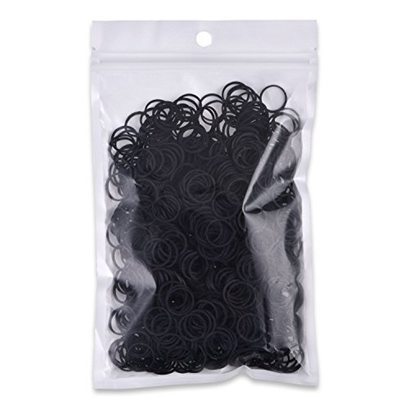 1000 Pcs Mini Rubber Hair Bands 1/2 Soft Elastic Bands for Woman Hair Braids Pon